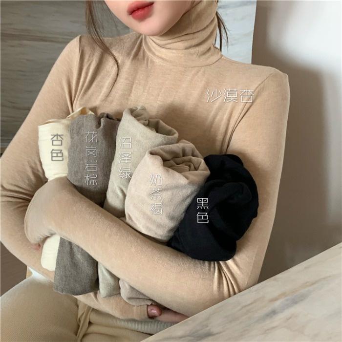 Women's T-Shirt Solid Color Turtleneck Long Sleeve Pullover Sweater Women 2021 Autumn Korean Style Retro Fashionable Stylish Outer Tops Rac, Black
Women's T-Shirt Solid Color Turtleneck Long Sleeve Pullover Sweater Women 2021 Autumn Korean Style Retro Fashionable Stylish Outer Tops Rac, Black