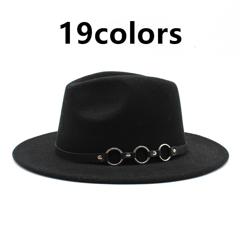 2021 New Hats Women Elegant Church Round Belt Top Classic Simple Solid Wide Brim Winter Autumn White Fedora Hat Men Kh49, Rose red
2021 New Hats Women Elegant Church Round Belt Top Classic Simple Solid Wide Brim Winter Autumn White Fedora Hat Men Kh49, Rose red