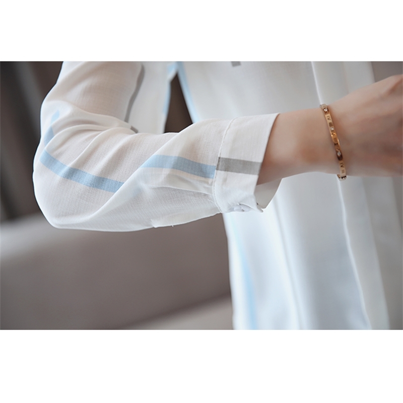 fashion woman spring long sleeve women shirts striped blouse shirt office work wear womens tops and blouses T200502