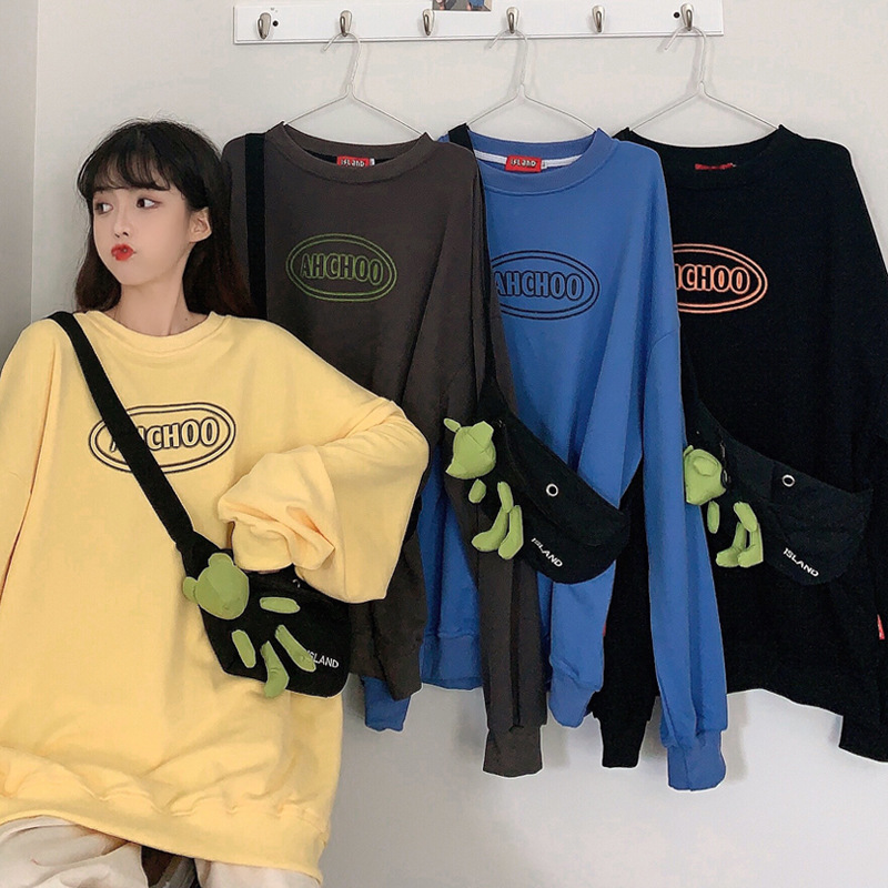 2021 New Autumn Winter Letter Print Pullovers Oversized Fleece o Neck Sweatshirt Women Ed0n, 02
2021 New Autumn Winter Letter Print Pullovers Oversized Fleece o Neck Sweatshirt Women Ed0n, 02