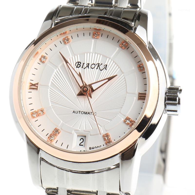 Wristwatches BIAOKA BRAND FASHION ROSE GOLD WATCH WOMEN CLOCK CLASSIC MECHANICAL WRIST RELOGIO FEMININO DRESS SKELETON WATERPROOF, White
Wristwatches BIAOKA BRAND FASHION ROSE GOLD WATCH WOMEN CLOCK CLASSIC MECHANICAL WRIST RELOGIO FEMININO DRESS SKELETON WATERPROOF, White