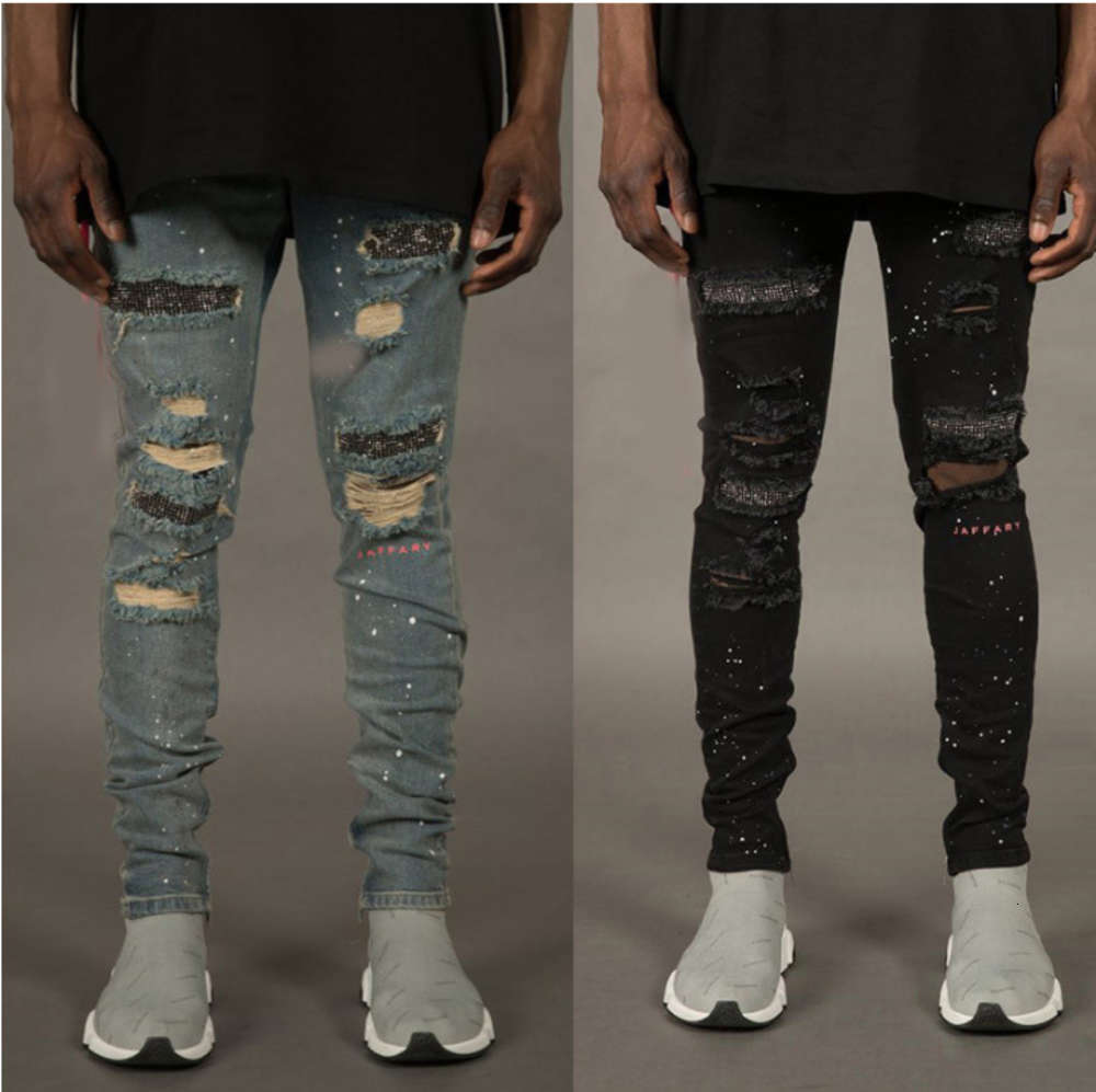 Fashion- Autumn Fashion Jeans for Men with Broken Holes Designer Zippers Jeans Skateboard Pencil Biker Denim Pants, Blue
Fashion- Autumn Fashion Jeans for Men with Broken Holes Designer Zippers Jeans Skateboard Pencil Biker Denim Pants, Blue