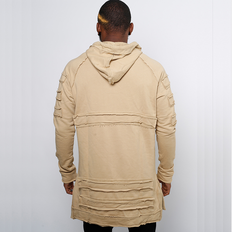 April MOMO Men Hoodie Ripped Damage Fashion Sweatshirts Casual Pullover Sweatshirts Male Loose Style Hip Hop Hooded Hoodies 201020