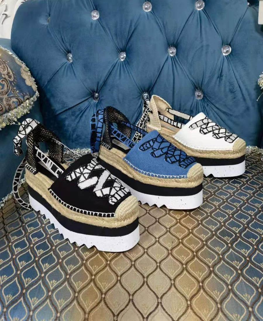Fashion designer new ladies handmade straw woven dress shoes summer sandals comfortable blue denim loafer shoes large size 34 -40-42, White 2#
Fashion designer new ladies handmade straw woven dress shoes summer sandals comfortable blue denim loafer shoes large size 34 -40-42, White 2#