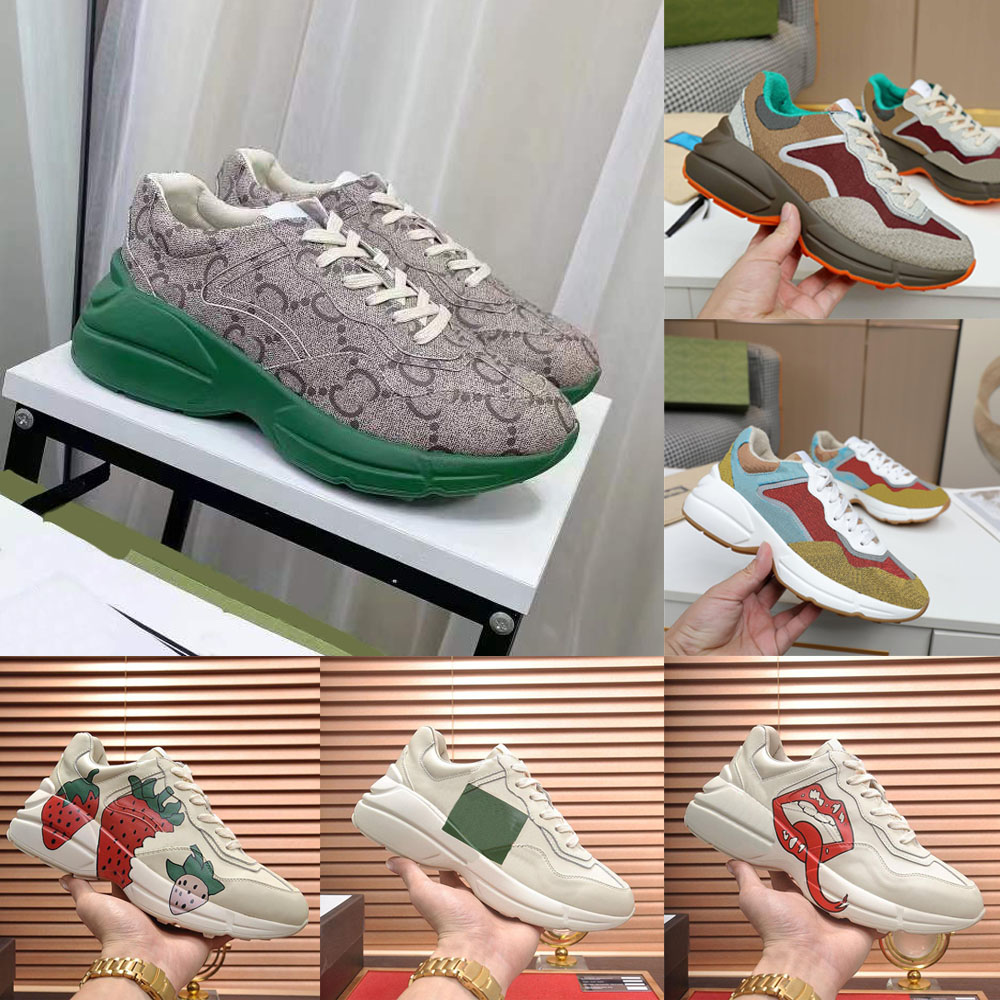 Designer Sneakers Rhyton Casual Shoes Men Women Multicolor Daddy Sneaker Brand Vintage Platform Shoe Luxurys Runner Trainers Size 35-46, 11
Designer Sneakers Rhyton Casual Shoes Men Women Multicolor Daddy Sneaker Brand Vintage Platform Shoe Luxurys Runner Trainers Size 35-46, 11