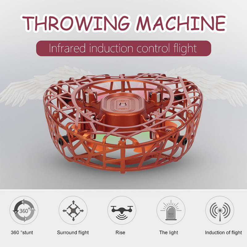 New Hand Operated Drone for Kids or Adults toy Mini Drone Infrared Induction 360 Rotating Throw to flying hovering aircraft toy, Gray
New Hand Operated Drone for Kids or Adults toy Mini Drone Infrared Induction 360 Rotating Throw to flying hovering aircraft toy, Gray