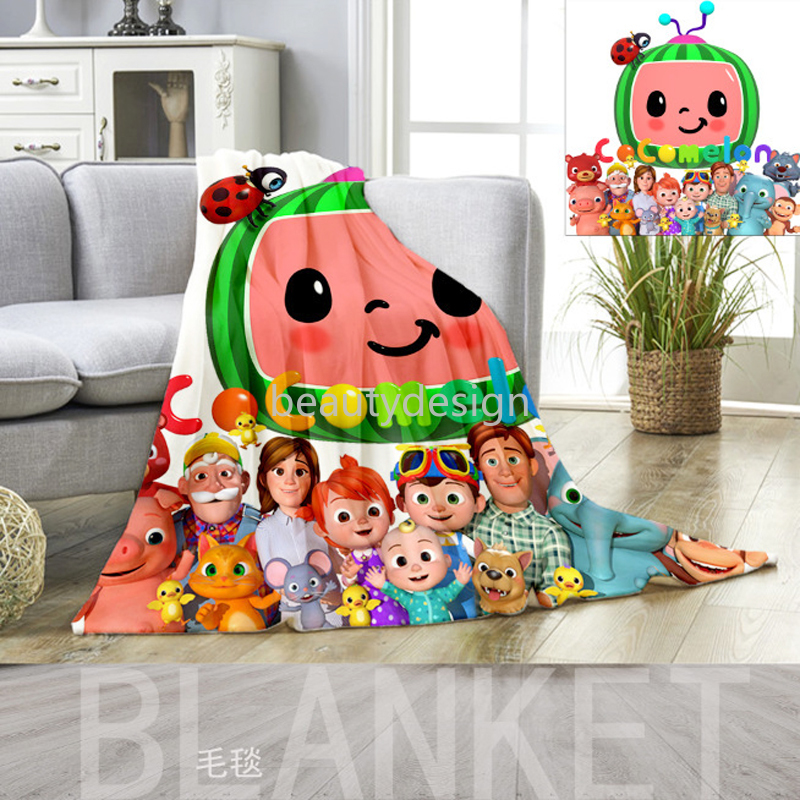 Cocomelon Kids Cartoon Blanket JJ 3D Printing Flannel Blankets Bed Sheet Nap Quilt Cover Beddings CoCo Melon Carpet Kids Gift DD
Cocomelon Kids Cartoon Blanket JJ 3D Printing Flannel Blankets Bed Sheet Nap Quilt Cover Beddings CoCo Melon Carpet Kids Gift DD