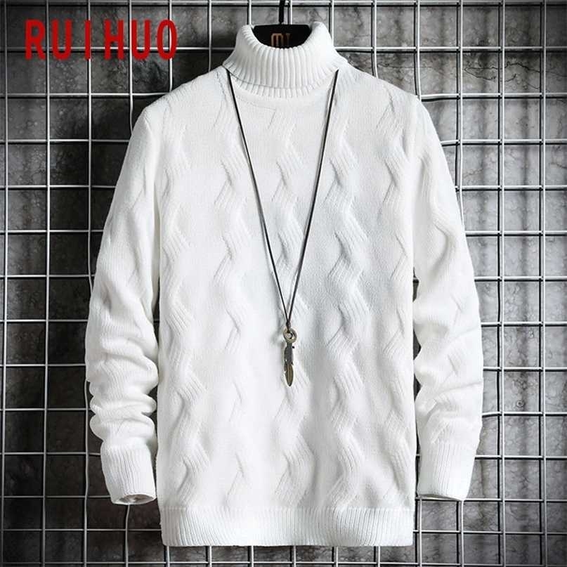 RUIHUO White Pullover Turtleneck Men Clothing Turtle Neck Coats High Collar Knitted Sweater Korean Man Clothes M-2XL 211224, Wine red
RUIHUO White Pullover Turtleneck Men Clothing Turtle Neck Coats High Collar Knitted Sweater Korean Man Clothes M-2XL 211224, Wine red