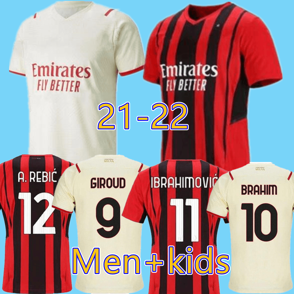 21 22 GIROUD IBRAHIMOVIC soccer jerseys player version AC milan 2021 2022 BRAHIM football shirt kids equipment REBIC Camiseta de futbol ROMA, League third
21 22 GIROUD IBRAHIMOVIC soccer jerseys player version AC milan 2021 2022 BRAHIM football shirt kids equipment REBIC Camiseta de futbol ROMA, League third