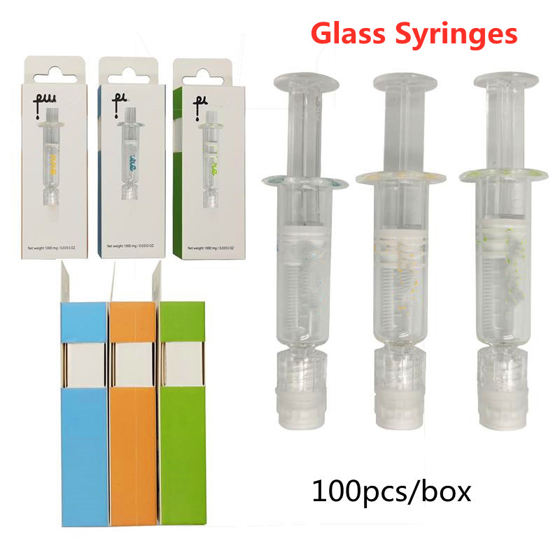 Luer Lock Pure One Glass Syringes Full Gram Injectors Packages 1.0ML Atomizers Oil Filling Tools Packaging Box For 510 thread Cartridges Oil Container Empty
Luer Lock Pure One Glass Syringes Full Gram Injectors Packages 1.0ML Atomizers Oil Filling Tools Packaging Box For 510 thread Cartridges Oil Container Empty