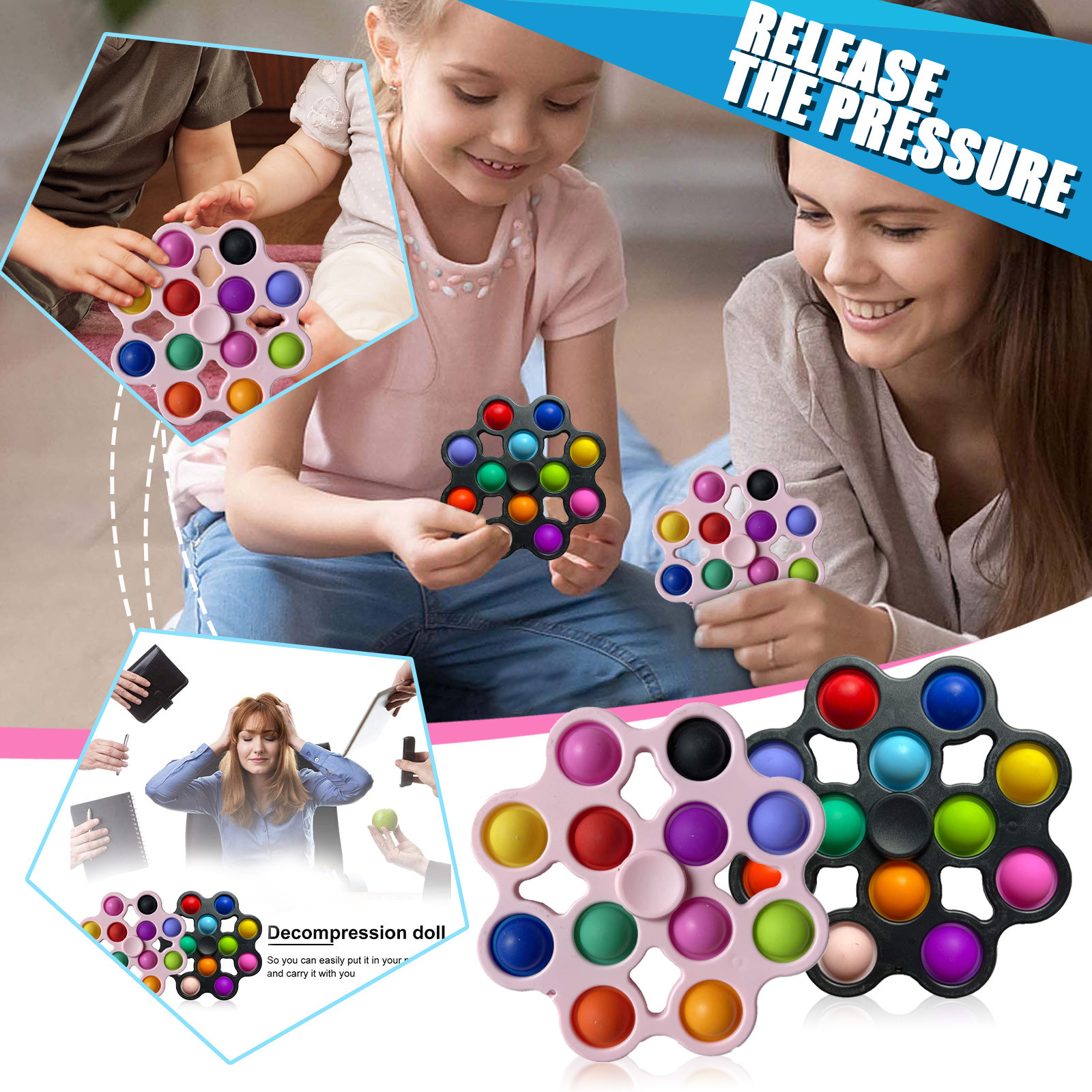 Push Pop Up Fidget Spinner Toy Fidgett Spinneres Simple Dimple Stress Relief Pushing Popping Bubble Fidgets Spinners Toys Adult Kids
Push Pop Up Fidget Spinner Toy Fidgett Spinneres Simple Dimple Stress Relief Pushing Popping Bubble Fidgets Spinners Toys Adult Kids
