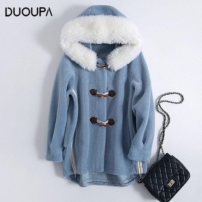 Women's Fur & Faux 2021 Autumn And Winter Fashion Thickening Coat Female Long Section Sheep Shearing Hooded Velvet Wool Horn Buckle, Black
Women's Fur & Faux 2021 Autumn And Winter Fashion Thickening Coat Female Long Section Sheep Shearing Hooded Velvet Wool Horn Buckle, Black