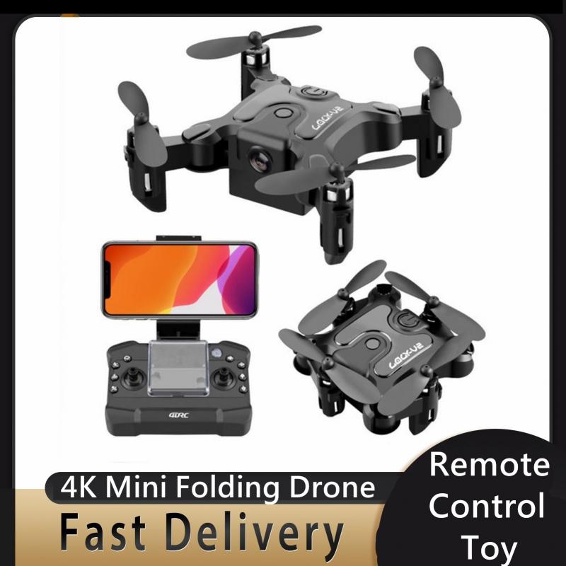 2021 New Mini Folding Drone 4K HD Camera WiFi Fpv Air Pressure Altitude Hold 4-channel-6 Axis Gyroscope Quadcopter RC Aircraft, Black
2021 New Mini Folding Drone 4K HD Camera WiFi Fpv Air Pressure Altitude Hold 4-channel-6 Axis Gyroscope Quadcopter RC Aircraft, Black