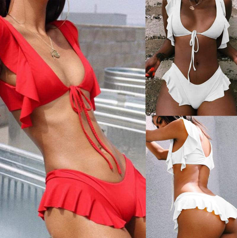 Women' Swimwear 2021 Bikini Sexy Hollow Swimsuit Women Push Up Printed Set Female Halter Bandage Bathing Suit Swim Wear, 19c220 red
Women' Swimwear 2021 Bikini Sexy Hollow Swimsuit Women Push Up Printed Set Female Halter Bandage Bathing Suit Swim Wear, 19c220 red