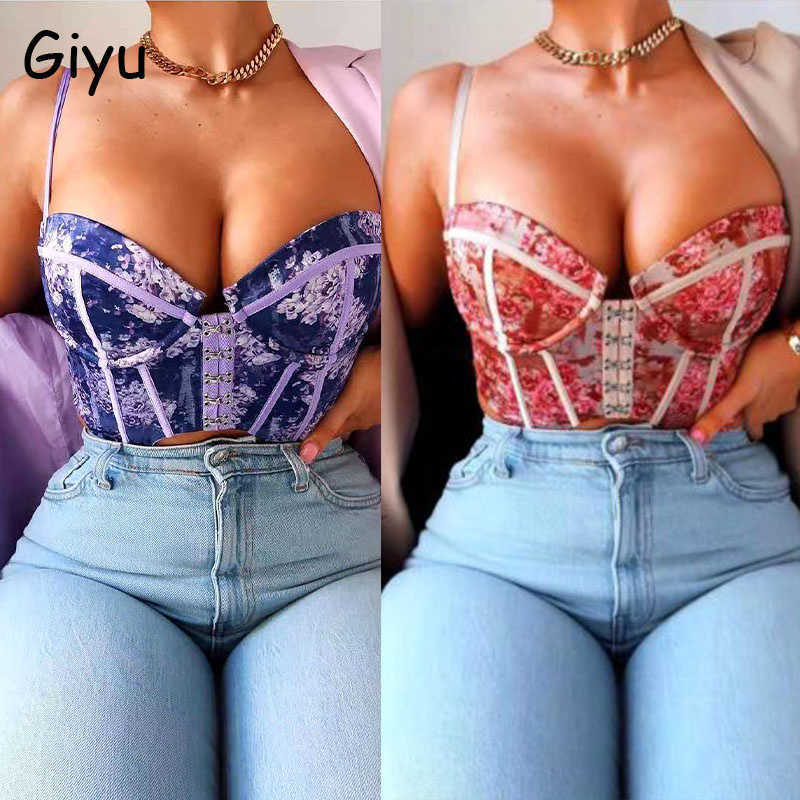 Giyu Sexy Mesh Crop Tops Women Camis Summer Lace Up Bandage Spaghetti Strap Backless Camisole Elegant Blusas Femininas 210625