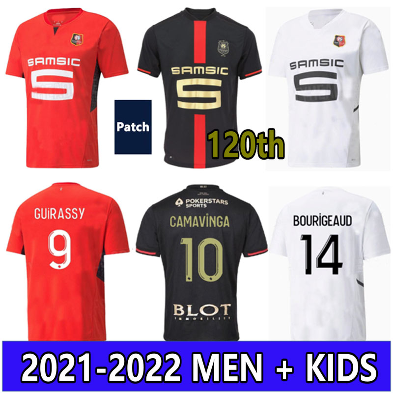 2021 120th Stade Rennais soccer jerseys 2022 CAMAVINGA TERRIER maillots de foot 21 22 Rennes MEN KIDS set BOURIGEAUD NIANG HUNOU Football shirt, 20-21 home + patch
2021 120th Stade Rennais soccer jerseys 2022 CAMAVINGA TERRIER maillots de foot 21 22 Rennes MEN KIDS set BOURIGEAUD NIANG HUNOU Football shirt, 20-21 home + patch