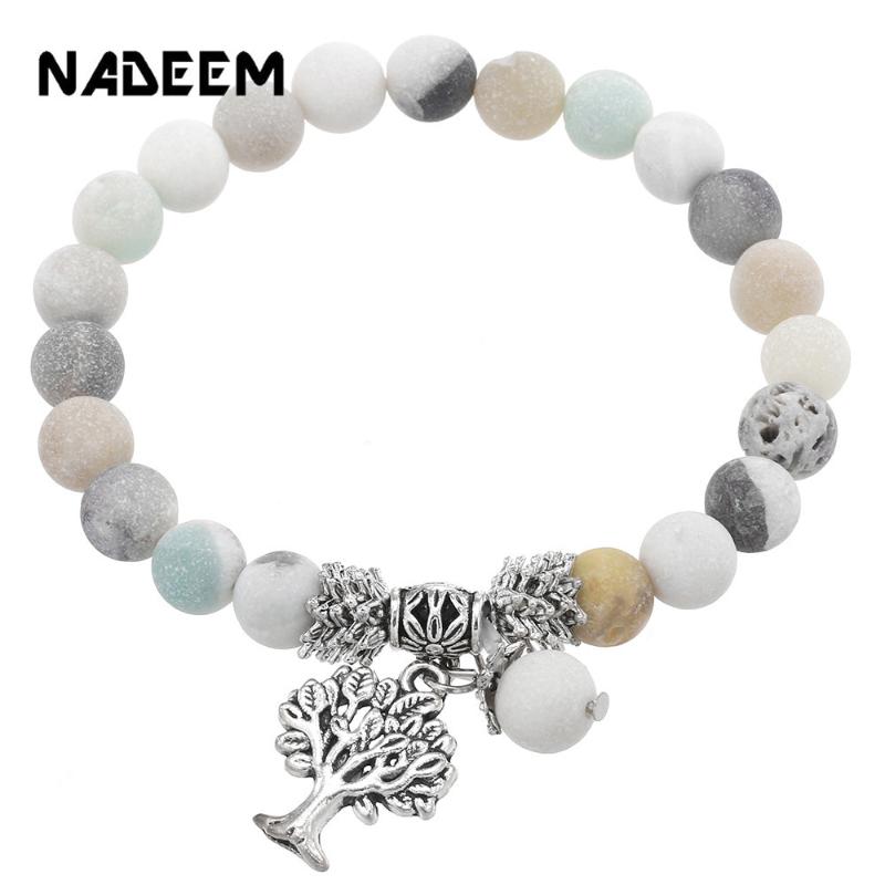 Charm Bracelets Natural Lapis,Quartz,Lava,Tiger Eye Stone Mala Beads Bracelet Tree Of Life Pendant Charms Women Men's Meditation Ethnic
Charm Bracelets Natural Lapis,Quartz,Lava,Tiger Eye Stone Mala Beads Bracelet Tree Of Life Pendant Charms Women Men's Meditation Ethnic