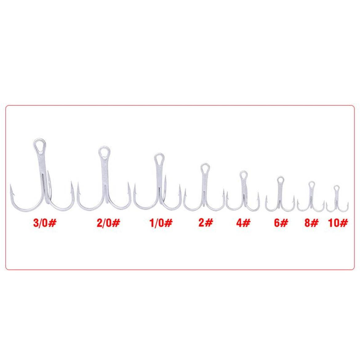 High Quanlity Stainless Steel Fish Lure Hook 8size Treble Fishing Hooks With Barb Freshwat jllRNY xmh_home
High Quanlity Stainless Steel Fish Lure Hook 8size Treble Fishing Hooks With Barb Freshwat jllRNY xmh_home