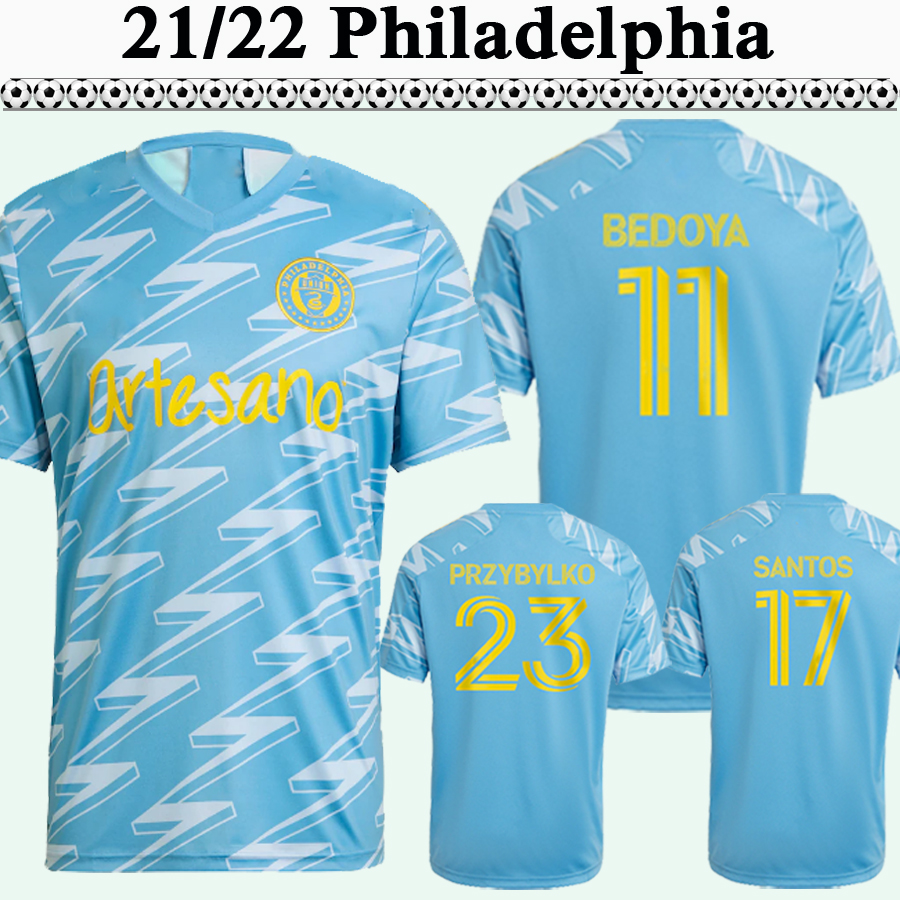 21 22 Philadelphia Union PRZYBYLKO MARTINEZ SANTOS BEDOYA Soccer Jerseys AARONSON FLACH Away Blue Mens Footall Shirts Short Sleeve Uniform, Qm4030 2122 away
21 22 Philadelphia Union PRZYBYLKO MARTINEZ SANTOS BEDOYA Soccer Jerseys AARONSON FLACH Away Blue Mens Footall Shirts Short Sleeve Uniform, Qm4030 2122 away