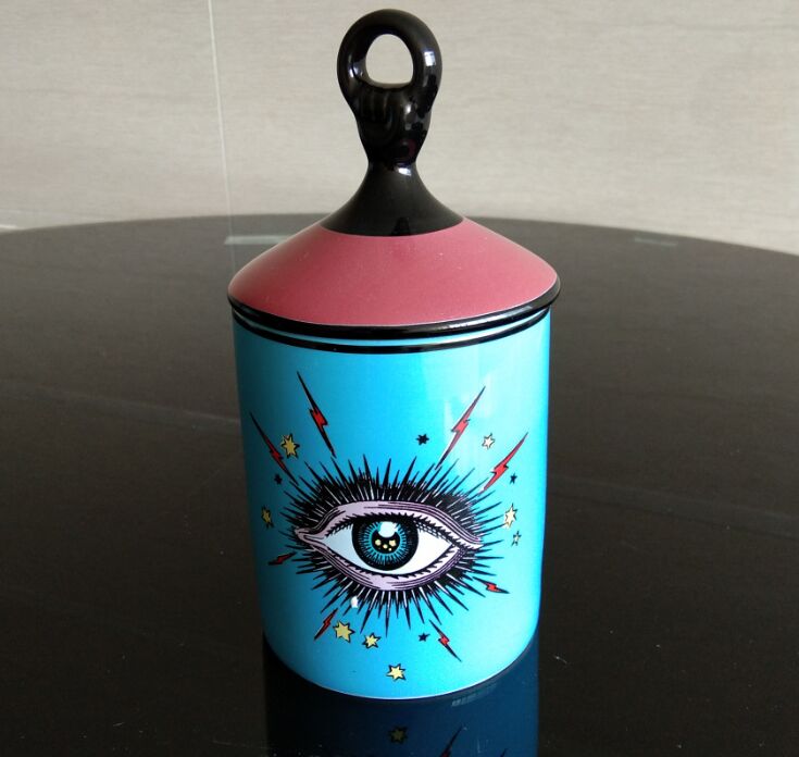 Lovely Design Big Eyes Jar Hands with Lids Ceramic Decorative Cans Candle Holder Storage Cans Home Decorative Box for Makeup
Lovely Design Big Eyes Jar Hands with Lids Ceramic Decorative Cans Candle Holder Storage Cans Home Decorative Box for Makeup