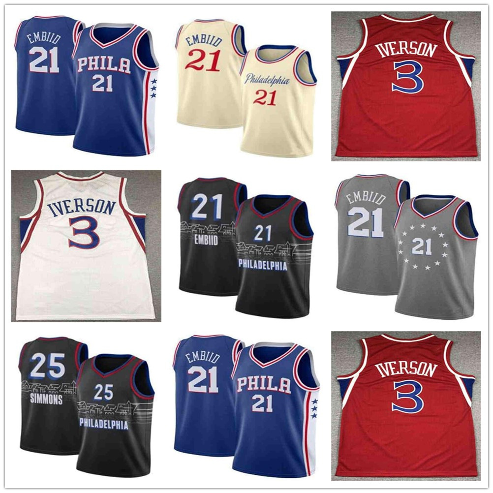 2021 new Joel 21 Embiid Mens Ben 25 Simmons Allen 3 Iverson Julius 6 Erving city basketball jersey, Colour 5
2021 new Joel 21 Embiid Mens Ben 25 Simmons Allen 3 Iverson Julius 6 Erving city basketball jersey, Colour 5