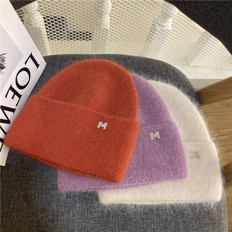 Beanies Fur Knitted Skullies Women's Winter Hat Warm Couple M Letter Tide Street Hip-hop Wool Cap
Beanies Fur Knitted Skullies Women's Winter Hat Warm Couple M Letter Tide Street Hip-hop Wool Cap