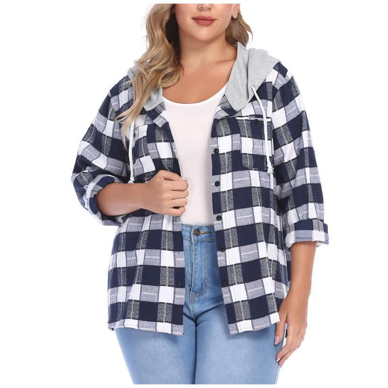 Women's Jackets Basic Women Long Sleeve Plaid Hooded Lace-up Patchwork Womens Outwear Preppy-style Students Ulzzang Casual Bf Fashion, Black;brown
Women's Jackets Basic Women Long Sleeve Plaid Hooded Lace-up Patchwork Womens Outwear Preppy-style Students Ulzzang Casual Bf Fashion, Black;brown