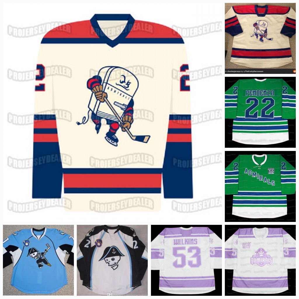 AHL Milwaukee Admirals 31 Mark Dekanich 6 Ryan Ellis 28 Partic Hornqvist 13 Conacher Premier 19 Calle Jarnkro 21 Beck Premier Hokcey Jersey