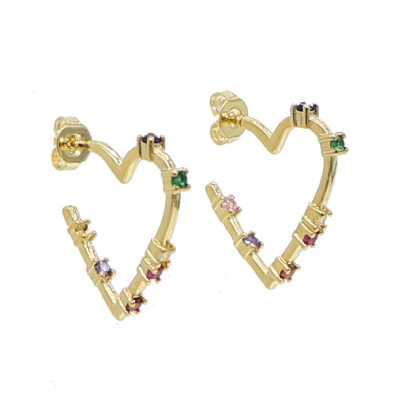 Stud 2021 Fashion Cz Heart Earring Dominated Women Jewelry Stylish Peach Gold Color Ornaments Simple Hearts, Golden;silver
Stud 2021 Fashion Cz Heart Earring Dominated Women Jewelry Stylish Peach Gold Color Ornaments Simple Hearts, Golden;silver