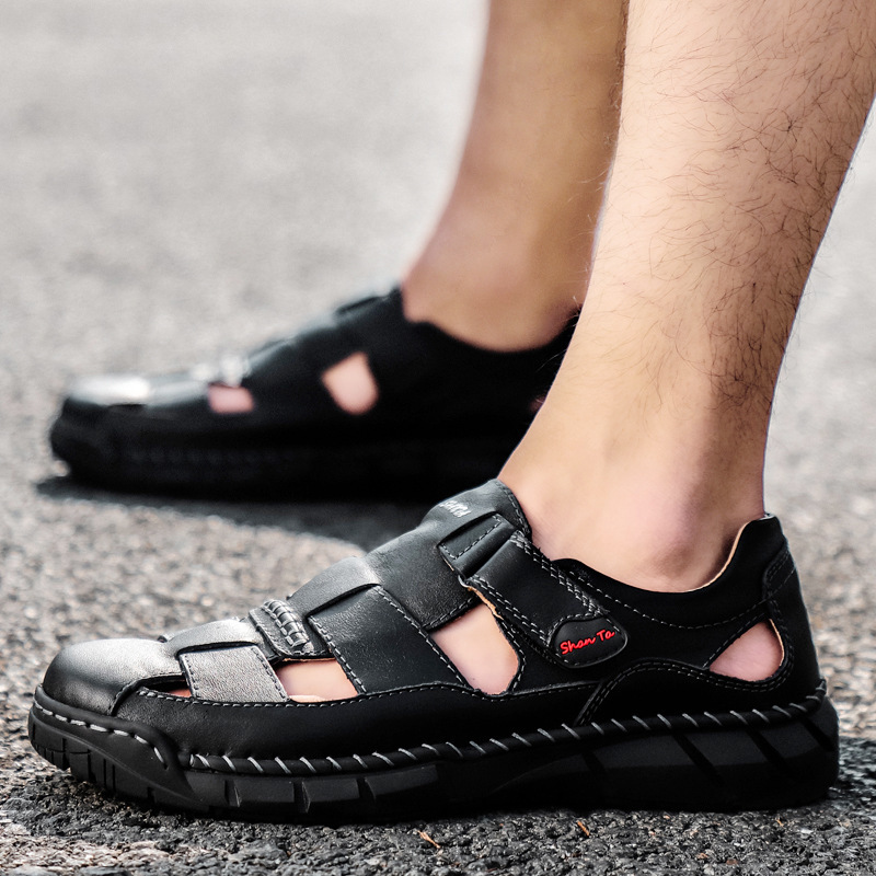 Slippers Summer versatile wear-resistant sandals leather casual men's non slip lightweight large J7NZ, 1# shoe box
Slippers Summer versatile wear-resistant sandals leather casual men's non slip lightweight large J7NZ, 1# shoe box