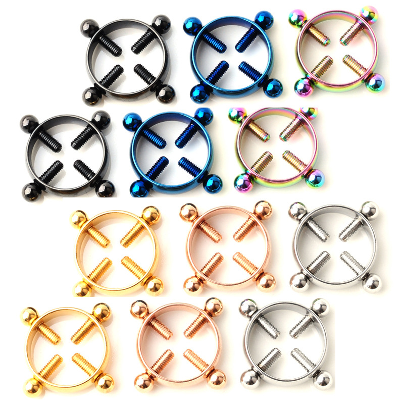 Stainless Steel Round Non Piercing Nipple Ring Shield Body Jewelry Clamps for Women
Stainless Steel Round Non Piercing Nipple Ring Shield Body Jewelry Clamps for Women