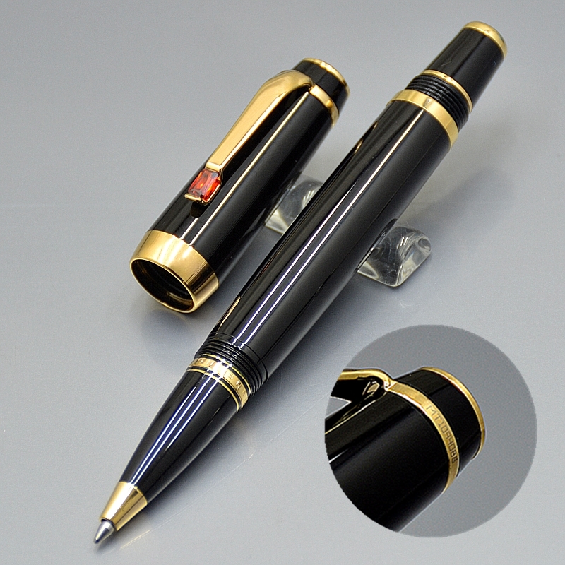 Luxury Bohemies series Classics Black Resin Rollerball pen Roller ball pens Stationery Writing office school supplies with Diamond and Serial Number on Clip, As picture shows
Luxury Bohemies series Classics Black Resin Rollerball pen Roller ball pens Stationery Writing office school supplies with Diamond and Serial Number on Clip, As picture shows