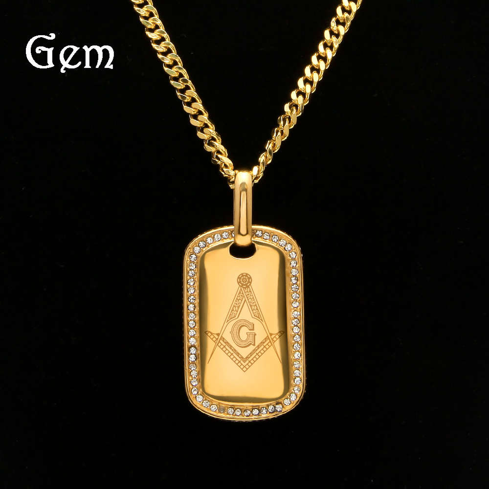 Men's and women's hip hop Ag arc army brand diamond edge gilded Freemasonry Dog Tag Pendant exquisite stainless steel jewelry
Men's and women's hip hop Ag arc army brand diamond edge gilded Freemasonry Dog Tag Pendant exquisite stainless steel jewelry