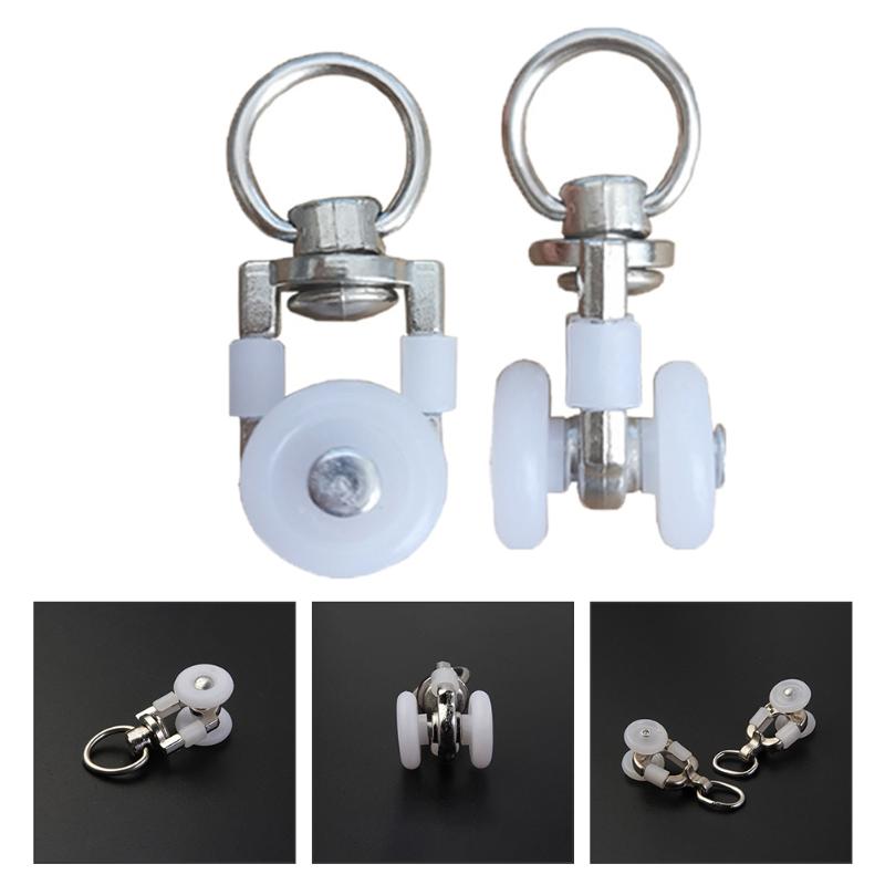 Other Home Decor 20Pcs Curtain Track Gliders Double Wheel Rolling Rail Runner Slider Rollers
