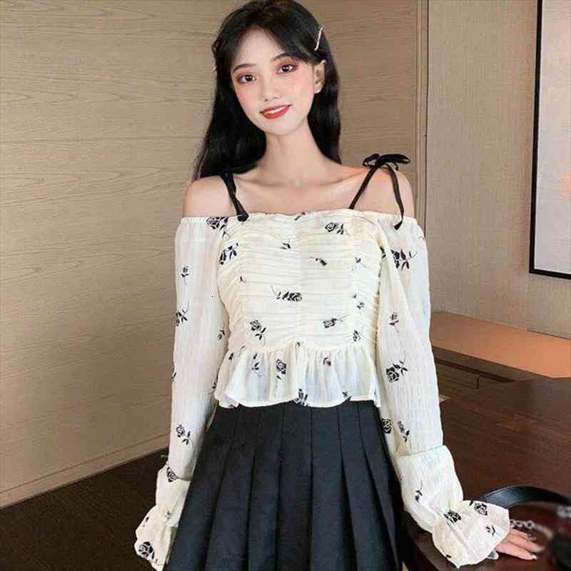 fashion floral print women blouses autumn mesh stitching slash neck sweet shirts long sleeve casual blouses, White
fashion floral print women blouses autumn mesh stitching slash neck sweet shirts long sleeve casual blouses, White