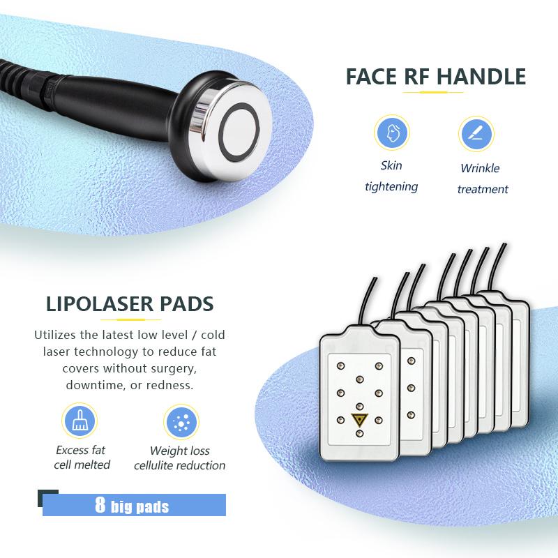 High quality fat freezing lipolaser cavitation RF slimming machine weight loss equipment Ultrasonic Cavitations vacuum cellulite reduce beauty device