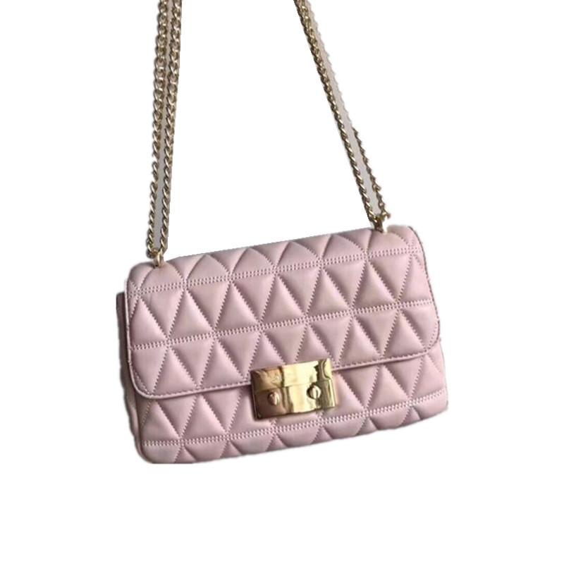 2021 New Triangle Diamond Check Chain Bag Sheepskin Stray Bag Shoulder Diagonal Small Square Female, 21cm black
2021 New Triangle Diamond Check Chain Bag Sheepskin Stray Bag Shoulder Diagonal Small Square Female, 21cm black