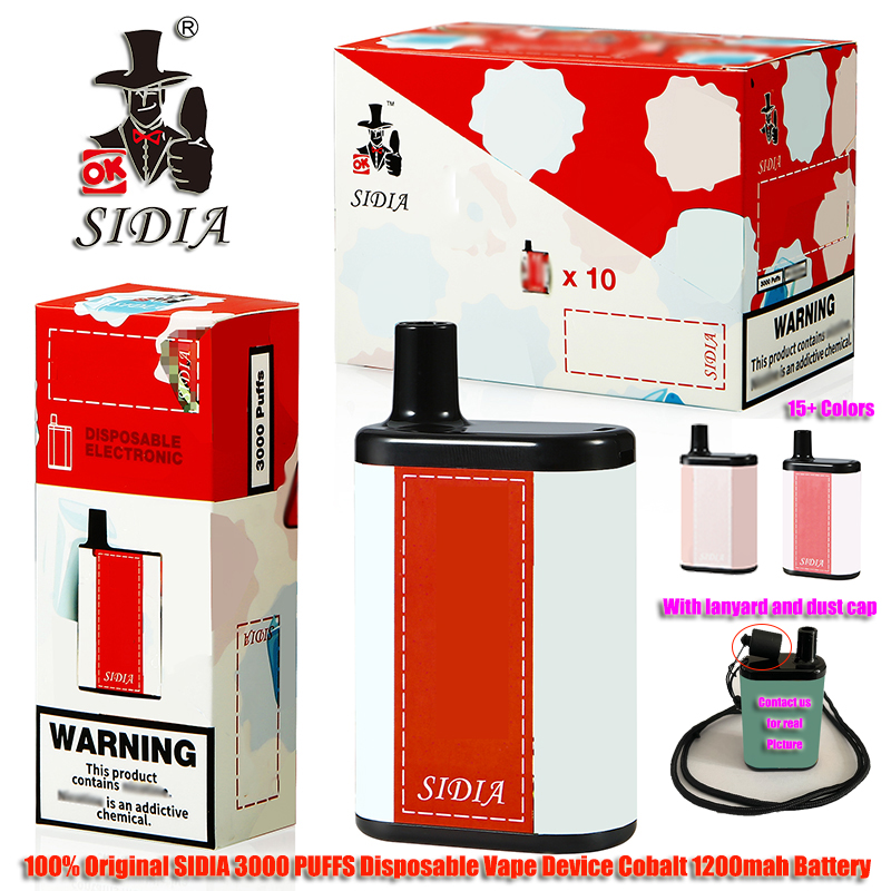 100% Original SIDIA 3000 Puffs E Cigarette Disposable Vape Device Pen Pod 1200 Cobalt Battery 10ml inside Vaporized BAR AIR BANG XXL
100% Original SIDIA 3000 Puffs E Cigarette Disposable Vape Device Pen Pod 1200 Cobalt Battery 10ml inside Vaporized BAR AIR BANG XXL