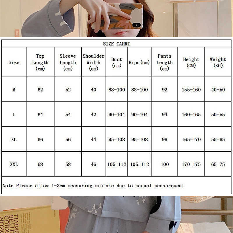 Women's Pajamas Set Pijama Lingerie for Female Homewear Spring V-Neck Long Sleeves Trousers Suit Sleepwear Pyjamas Sets Viscose 210924