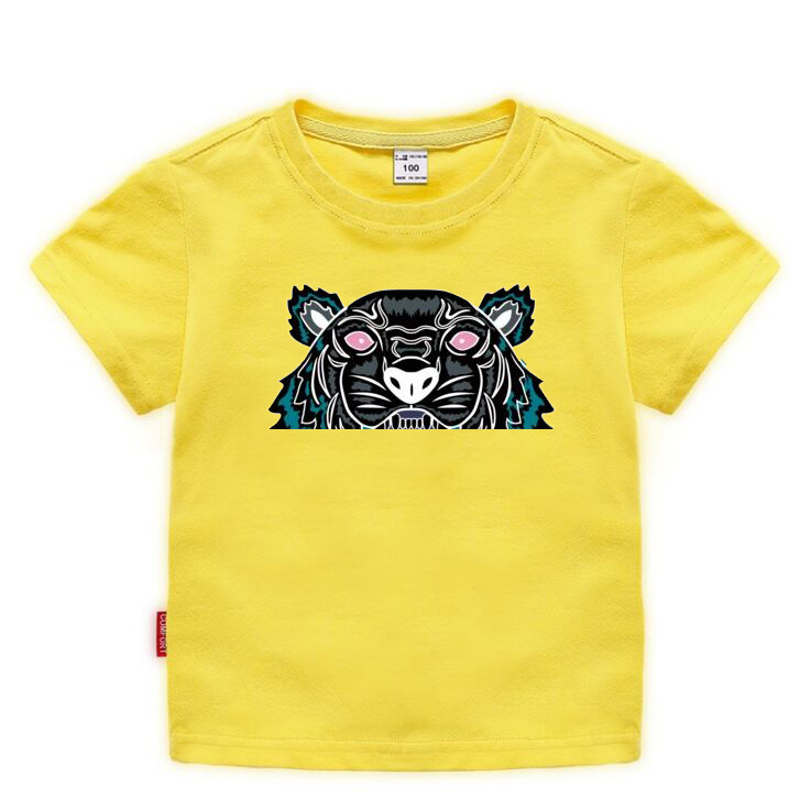 100% Cotton Boys T Shirt Summer 2021 Printed Short Sleeve O-Neck Fashion Children T-Shirt For Kids Tee Girls Tops Clothes High Quality