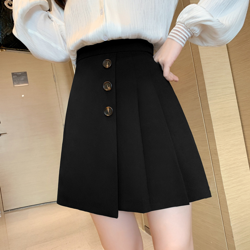 pink pleated white skater skirt 210306
