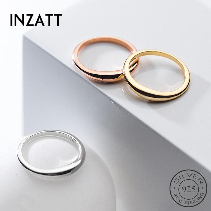 Cluster Rings INZAReal 925 Sterling Silver Geometric Round Ring For Fashion Women Party Fine Jewelry Minimalist Hiphop Accessories Gift, Golden;silver
Cluster Rings INZAReal 925 Sterling Silver Geometric Round Ring For Fashion Women Party Fine Jewelry Minimalist Hiphop Accessories Gift, Golden;silver