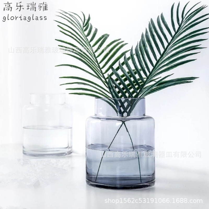 Creative European colored vase ornaments transparent straight cylinder simple bottle ins home glass bong
Creative European colored vase ornaments transparent straight cylinder simple bottle ins home glass bong