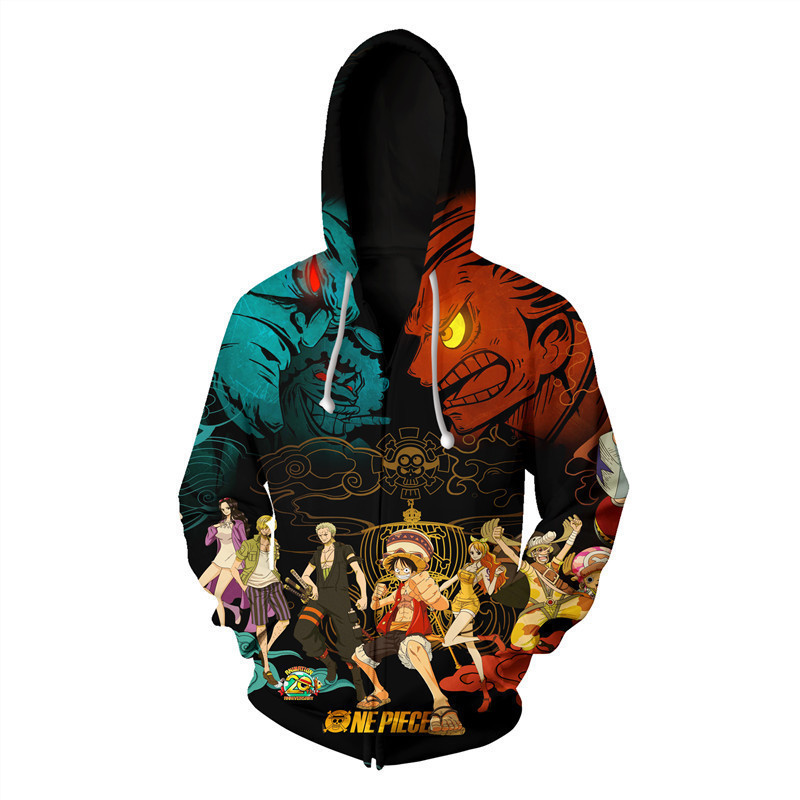 Anime One Piece 3D Hoodie Sweatshirts Trafalgar Law Cosplay Pirates Of Heart Thin Pullover Hoodies Tops Outerwear Coat Outfit Y201001