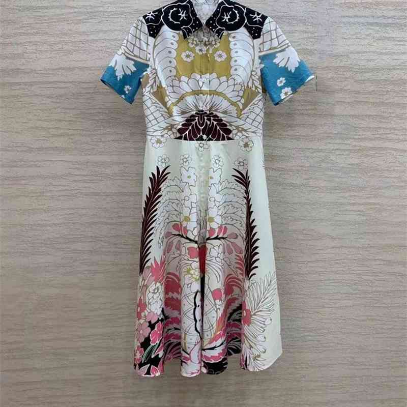 Truevoker 100% Cotton Casual Dres Summer Short Sleeve Cute Print Midi Runway Trends Fashion Vocation Mujer Vestidos 210602, Multi
Truevoker 100% Cotton Casual Dres Summer Short Sleeve Cute Print Midi Runway Trends Fashion Vocation Mujer Vestidos 210602, Multi