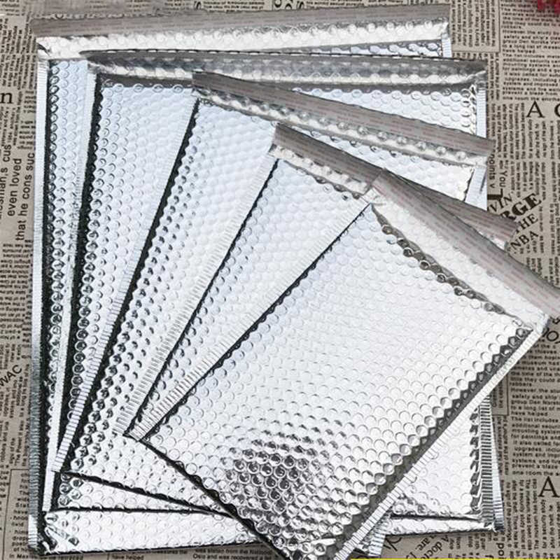 40Pcs Silver Foil Bubble Mailers Padded Envelopes Multi-Function Packaging Material Shipping Bags Bubble Mailing Envelope Bag X0803
40Pcs Silver Foil Bubble Mailers Padded Envelopes Multi-Function Packaging Material Shipping Bags Bubble Mailing Envelope Bag X0803