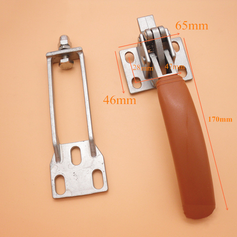 Linkage Lever Door Handle Steam Box Hinge Oven Lock Knob Cold Store Seafood Cabinet Kitchen Freezer Cookware Repair Part