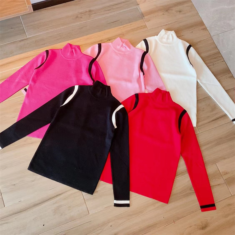 Women Knitted Sweater Woollen Fall Girls Wool Knit Pullover With Letter Splice Sleeved Knit Sport Shirt Super Elastic Fashion Clothes 5 Colors, The extra freight
Women Knitted Sweater Woollen Fall Girls Wool Knit Pullover With Letter Splice Sleeved Knit Sport Shirt Super Elastic Fashion Clothes 5 Colors, The extra freight