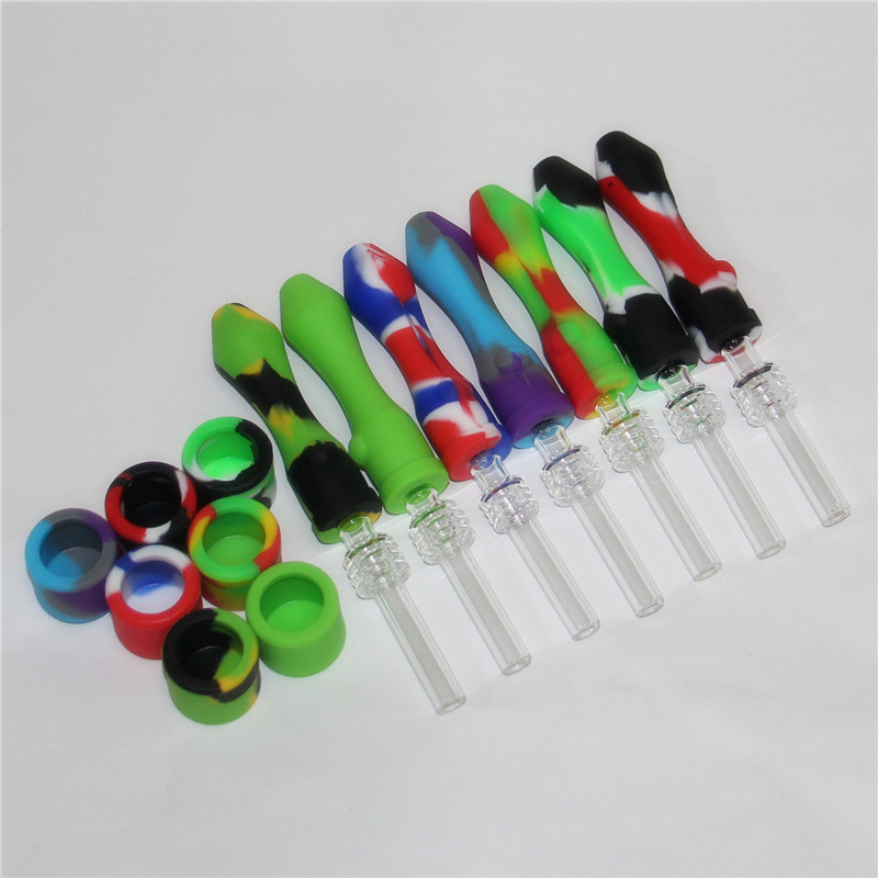 mini silicone nectar collector kit glass water pipes bong smoking pipe with 10mm titanium& quarts tips Dab Oil Rigs Glass Bubble Carb Cap
mini silicone nectar collector kit glass water pipes bong smoking pipe with 10mm titanium& quarts tips Dab Oil Rigs Glass Bubble Carb Cap