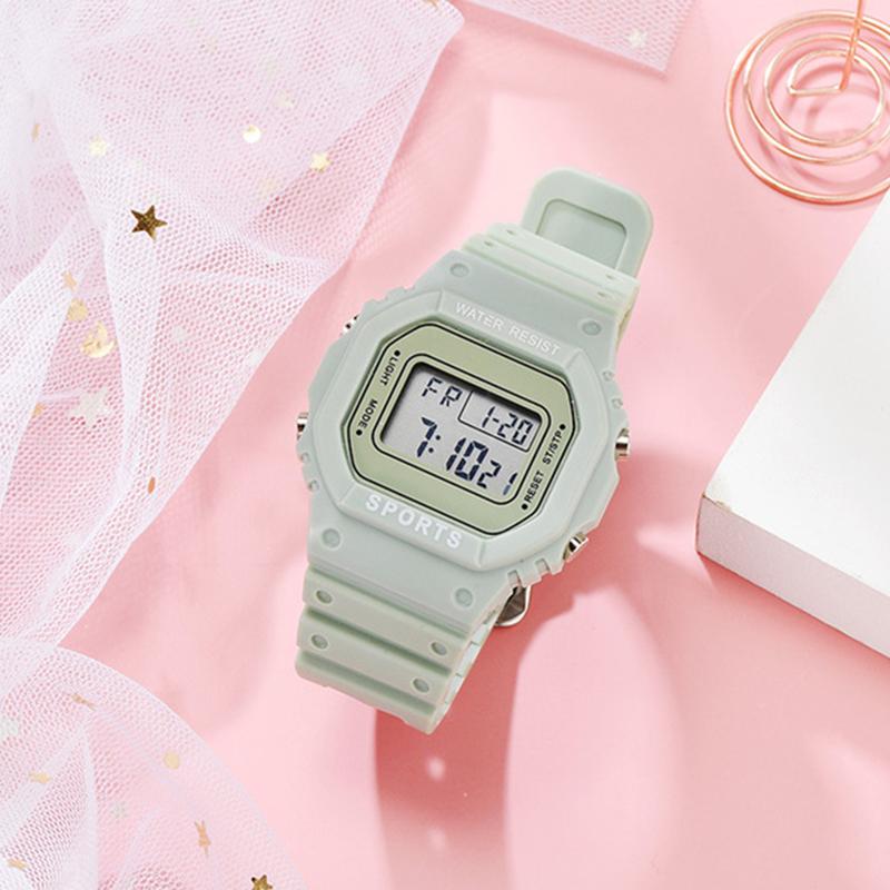 Wristwatches Women Matcha Green Sports Watch Female Student Simple Waterproof Digital Male Electronic Relojes Para Mujer, Black
Wristwatches Women Matcha Green Sports Watch Female Student Simple Waterproof Digital Male Electronic Relojes Para Mujer, Black